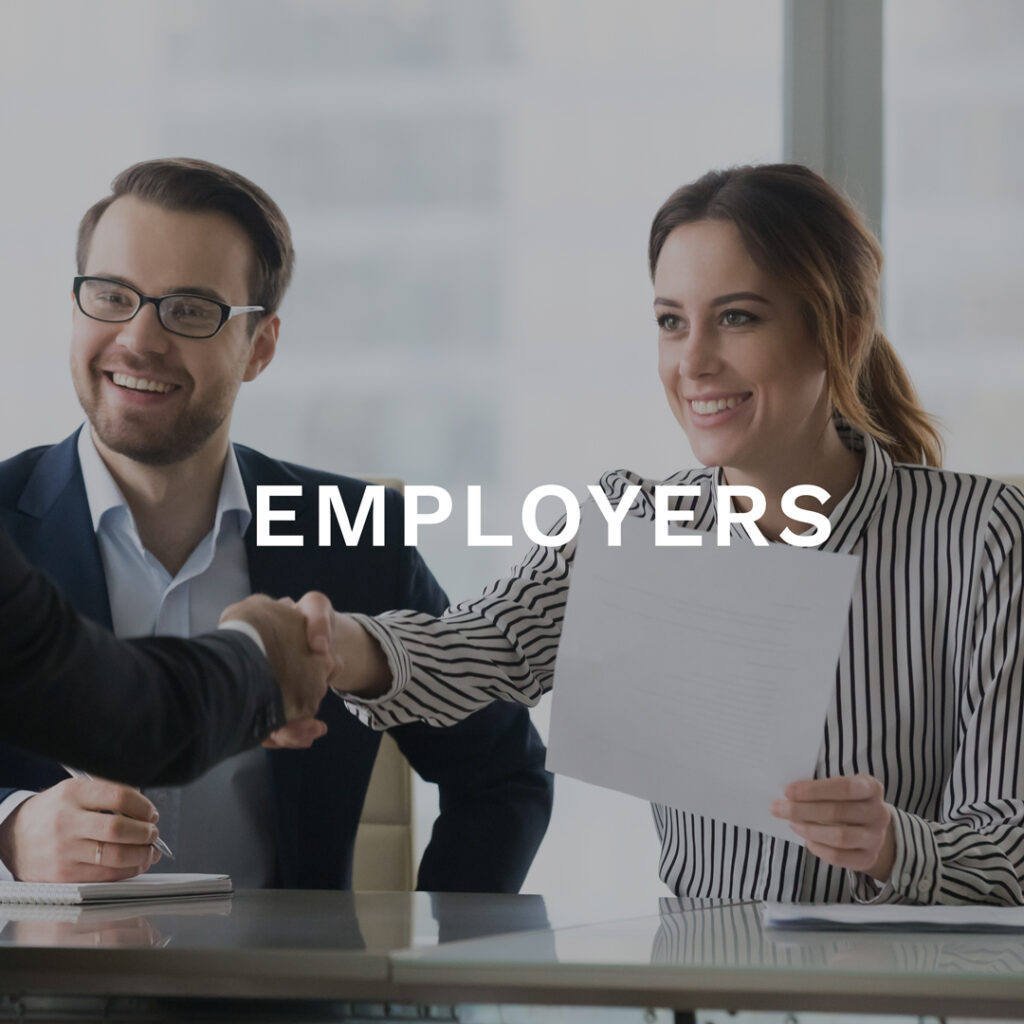 Services for Employers, Two Managers Interview person for job